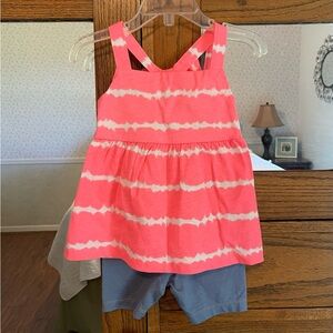 Girl’s 18 Month Top & Shorts Matching Set. NWT